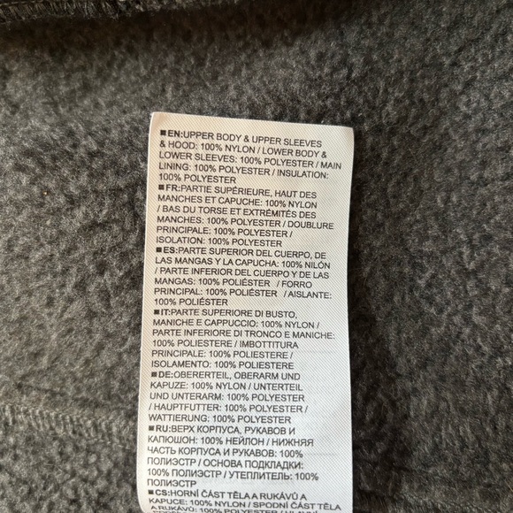 Burton Embry Fleece Black and Gray Long Hooded Jacket - Picture 15 of 16